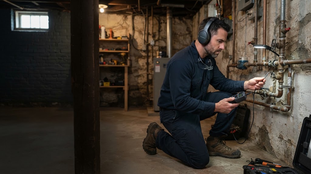 NJ Leak Detection mobile diagnostic vehicle and equipment gear